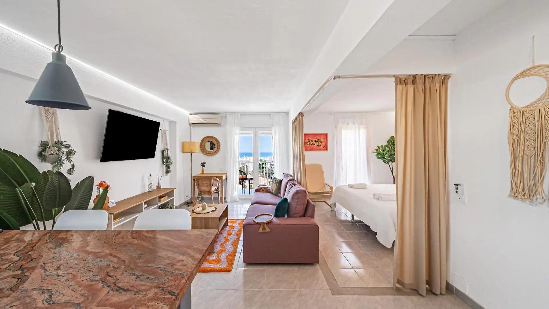 Pura Vida King-Size Bed Sea And Mountain View Apartment Benalmadena Spain